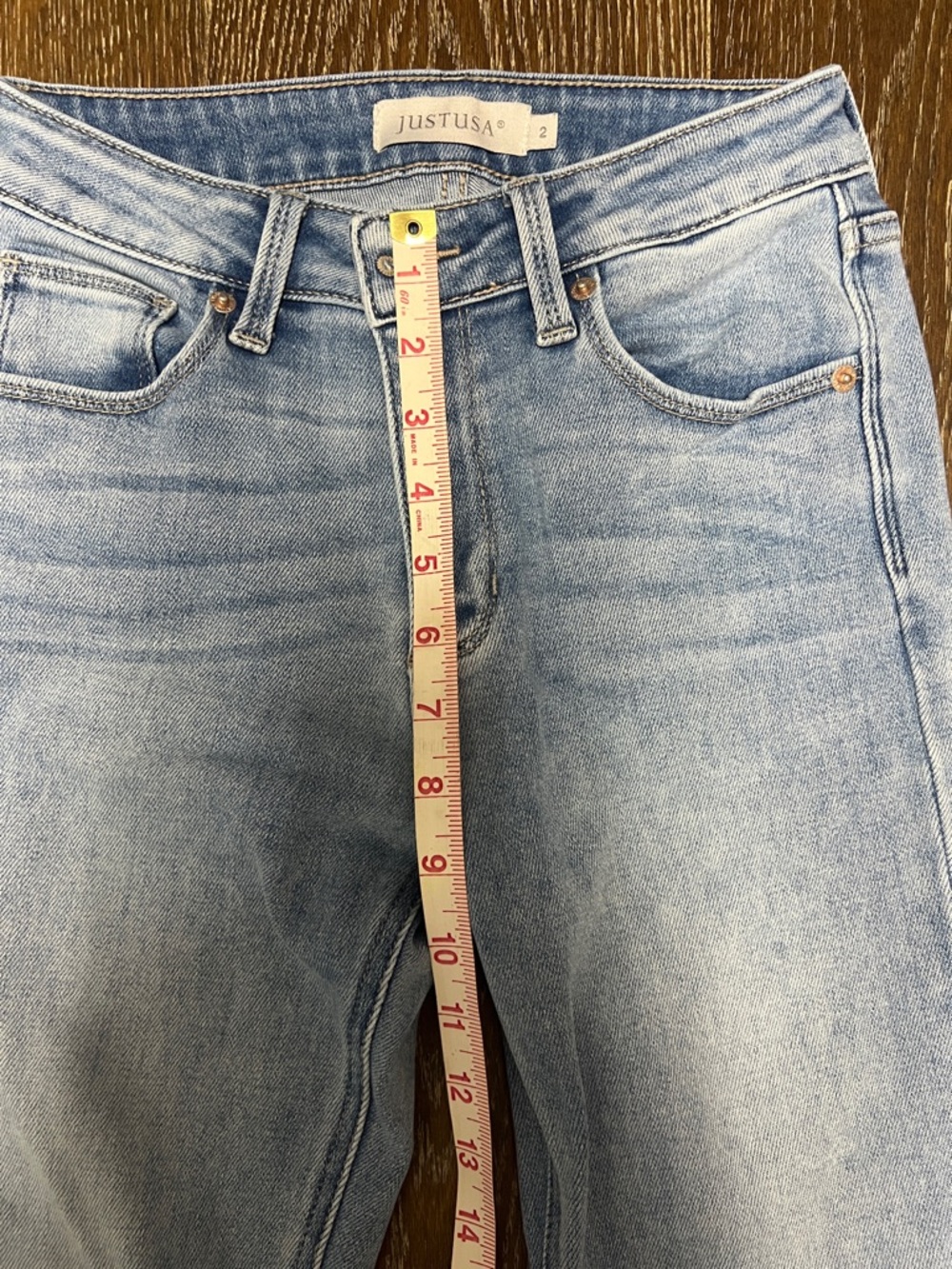 Just USA Light Wash Flare Jeans - Picture 4 of 5